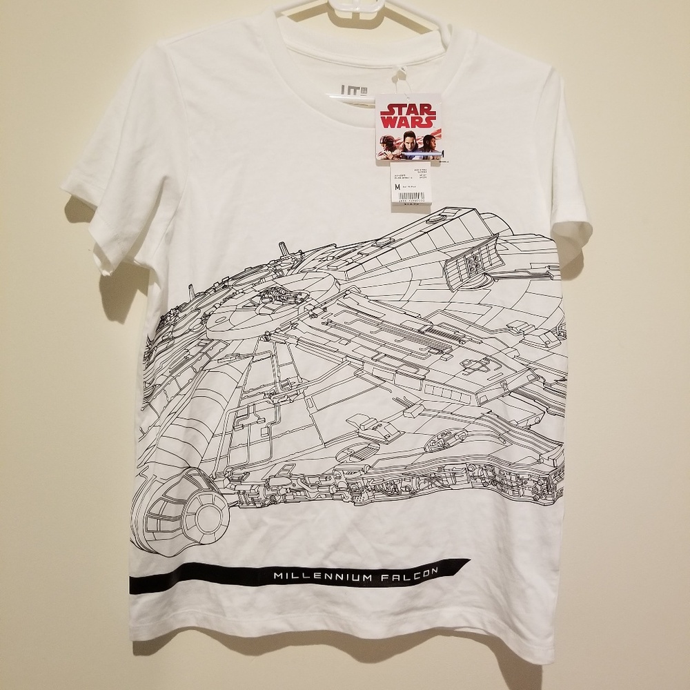 NWT - Uniqlo Star Wars Millennium Falcon T Shirt